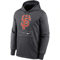 Nike Anthracite Men San Francisco Giants Pattern Logo Performance Pullover Hoodie product image 1, provided for visual