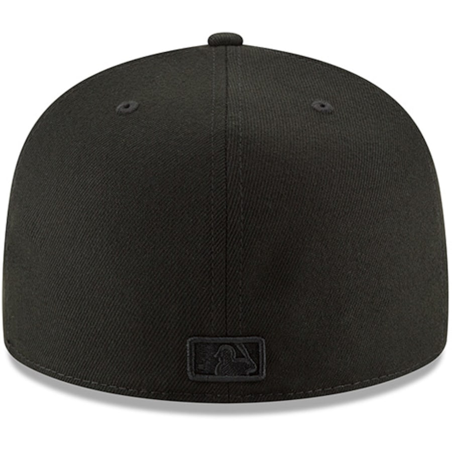 Los Angeles Dodgers New Era Basic 59Fifty Fitted-Black/Black product image 3, provided for visual reference and product