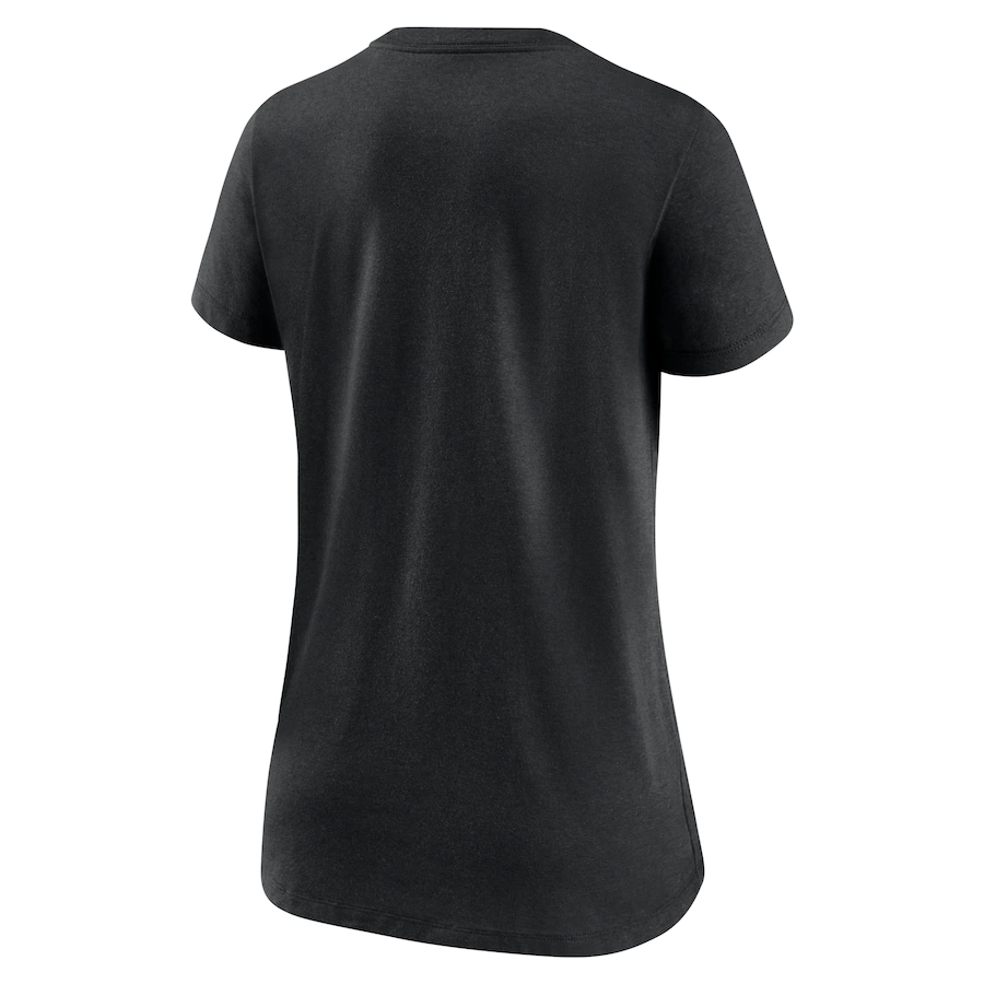 Nike Las Vegas Raiders Women Team Name Logo V-Neck Tri-Blend T-Shirt – Black product image 2, provided for visual reference