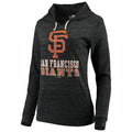 New Era Women San Francisco Giants Jersey Tri-Blend Pullover Hoodie-Black product image 1, provided for visual reference and