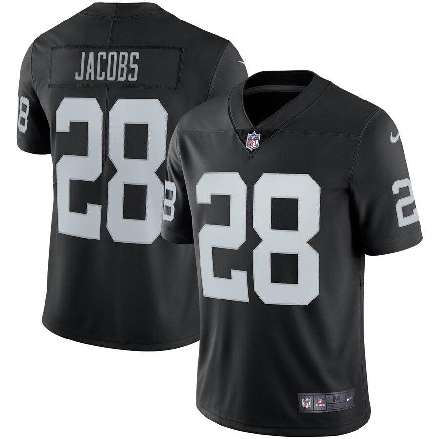 Las Vegas Raiders Josh Jacobs Nike Men Vapor Untouchable Limited Player Jersey - Black product image 2, provided for visual