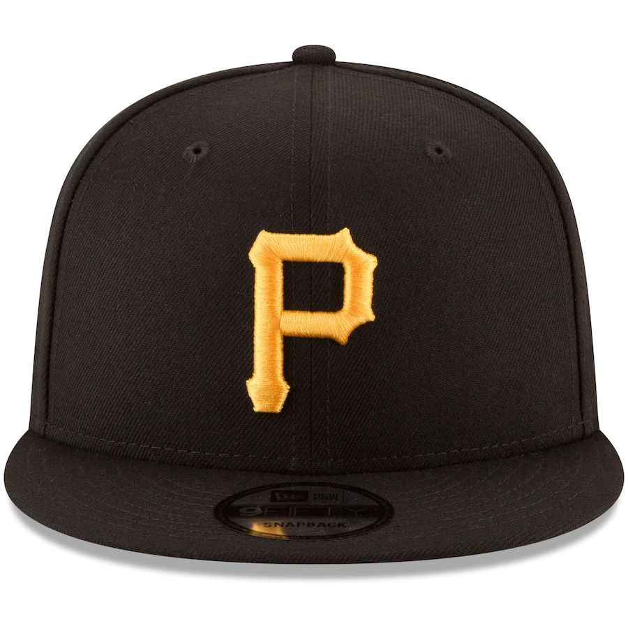 New Era Pittsburgh Pirates Team Color Basic 9FIFTY Snapback-Black product image 2, provided for visual reference and product