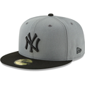New Era New York Yankees Basic Collection 59Fifty - Grey/Black product image 1, provided for visual reference and product