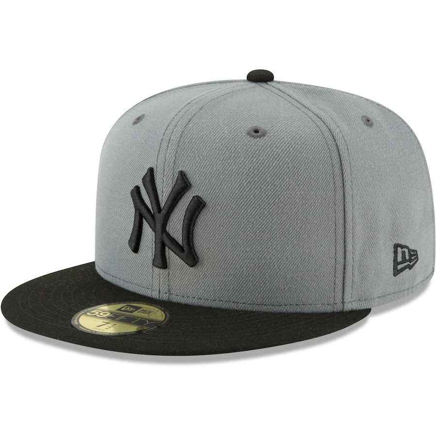 New Era New York Yankees Basic Collection 59Fifty - Grey/Black product image 1, provided for visual reference and product