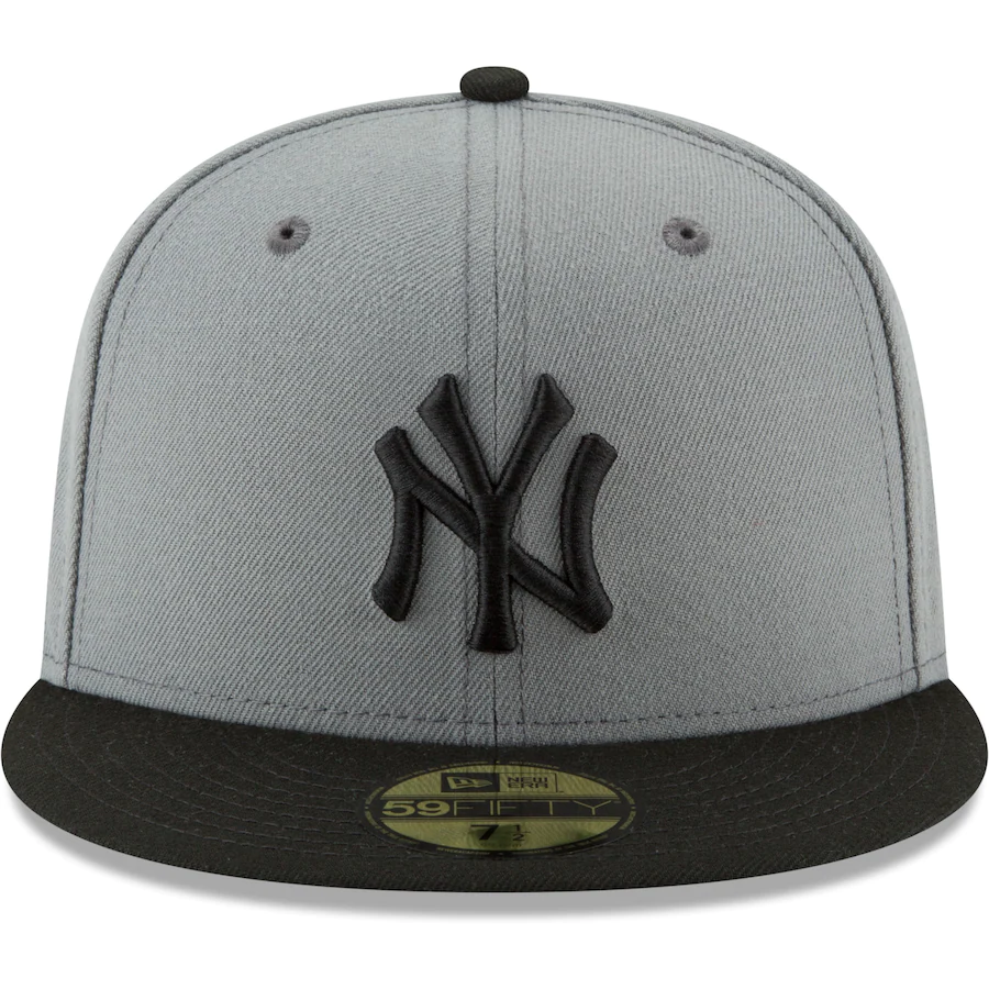 New Era New York Yankees Basic Collection 59Fifty - Grey/Black product image 2, provided for visual reference and product