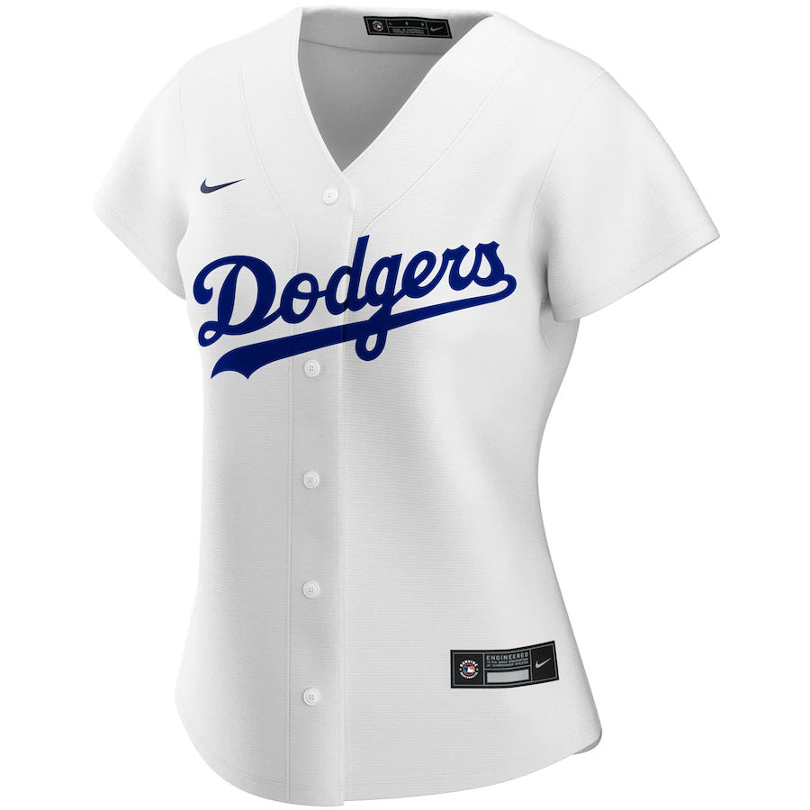 Nike Women Los Angeles Dodgers Home Replica Team Jersey-White product image 1, provided for visual reference and product