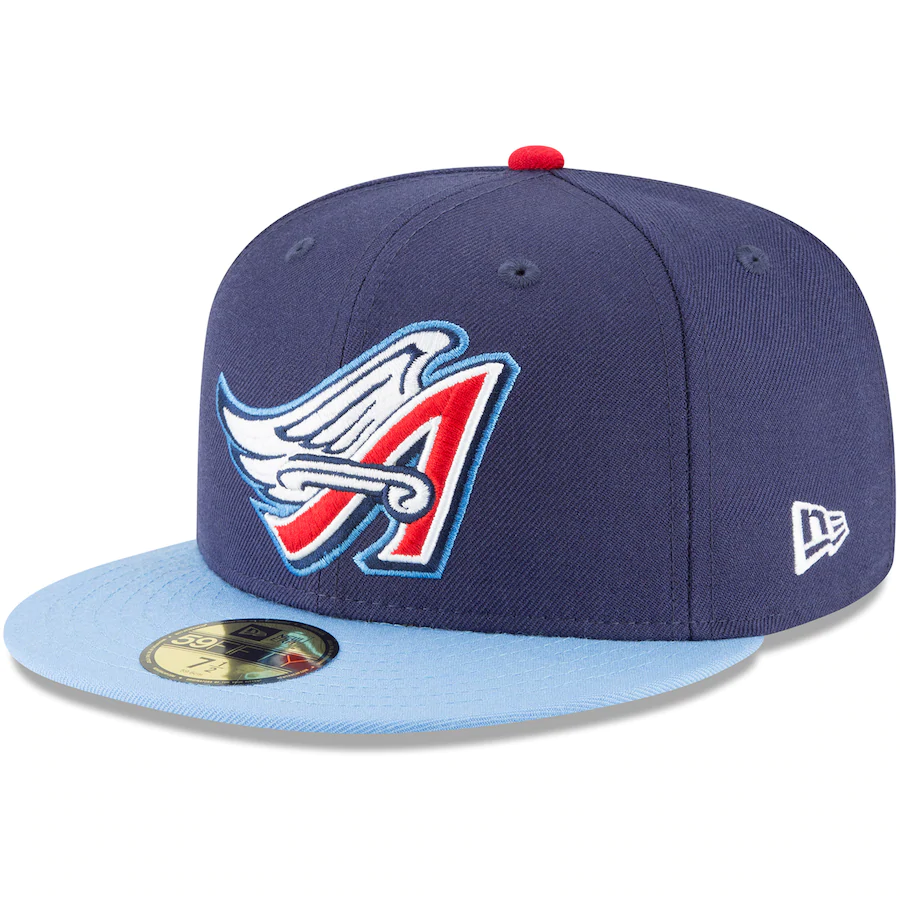 New Era California Angels Navy Cooperstown Collection Wool 59FIFTY Fitted Hat product image 1, provided for visual reference