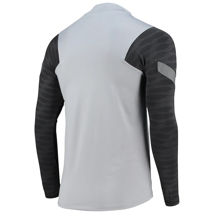 Nike Liverpool Strike Drill Raglan Quarter-Zip Top - Gray product image 2, provided for visual reference and product detail
