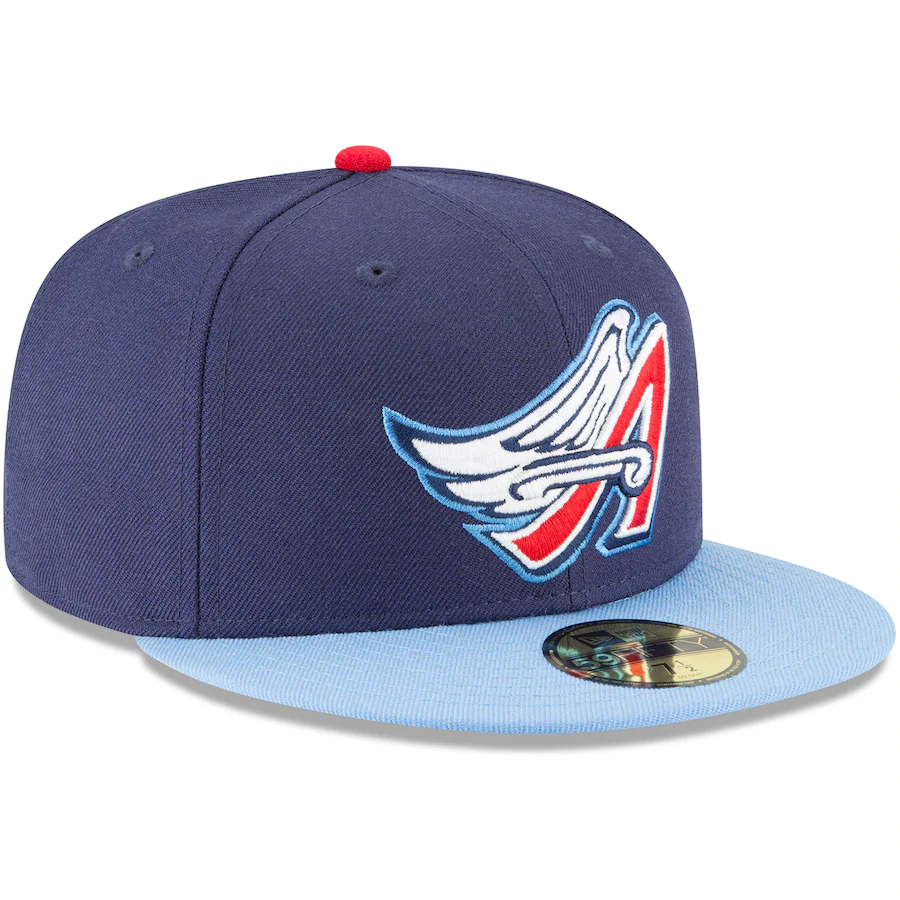 New Era California Angels Navy Cooperstown Collection Wool 59FIFTY Fitted Hat product image 3, provided for visual reference