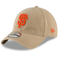 San Francisco Giants New Era Core Classic 2.0 9TWENTY Adjustable Hat - Khaki product image 1, provided for visual reference
