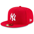 New York Yankees 59FIFTY FITTED Hat- Scarlet product image 1, provided for visual reference and product detail review