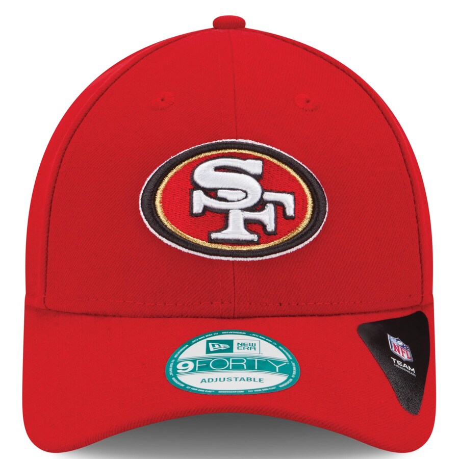 New Era Youth San Francisco 49ers League 9FORTY Adjustable Hat - Scarlet product image 2, provided for visual reference and