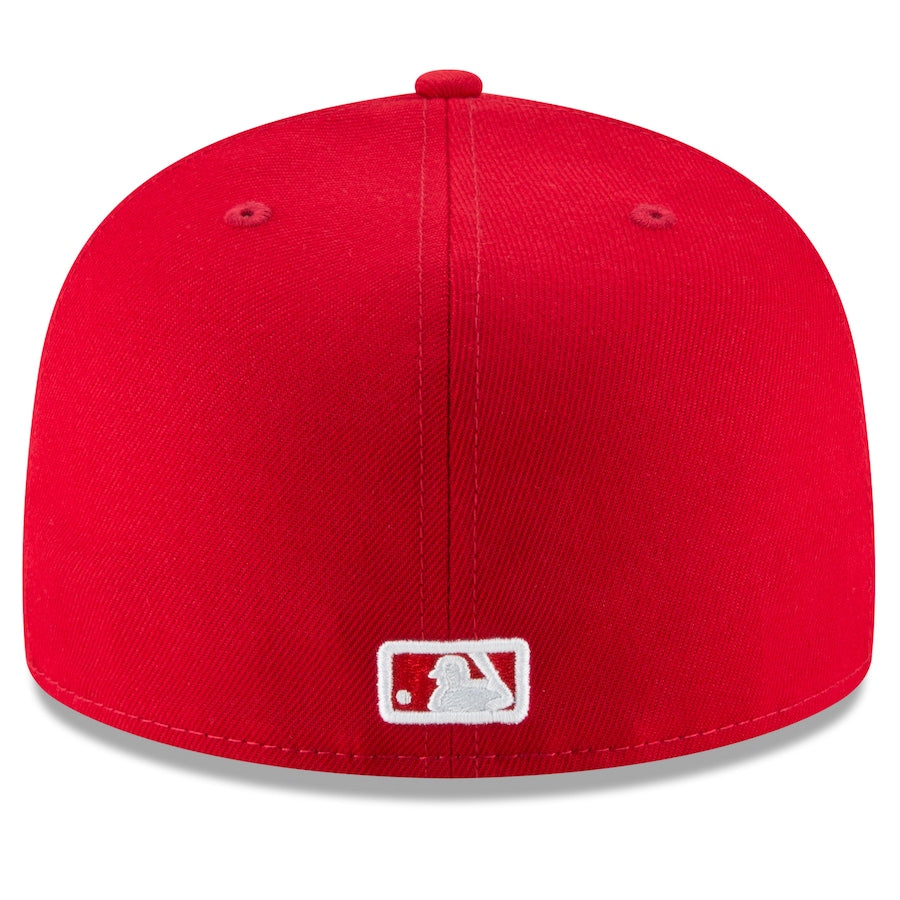 New York Yankees 59FIFTY FITTED Hat- Scarlet product image 2, provided for visual reference and product detail review