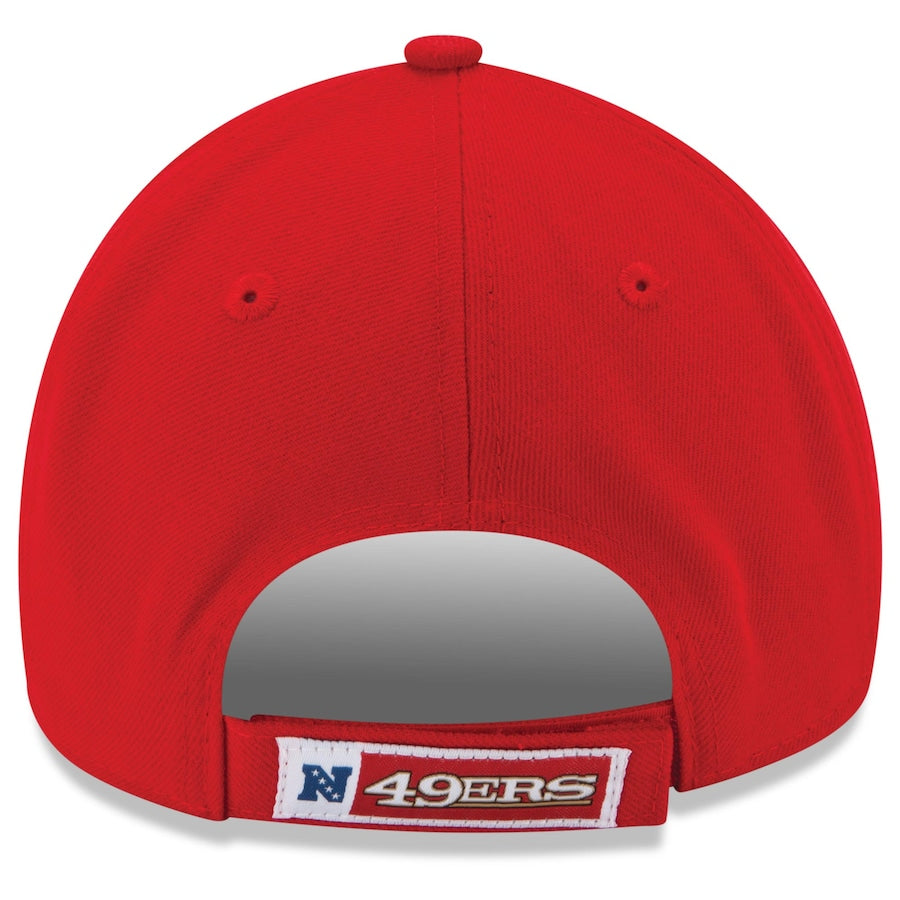 New Era Youth San Francisco 49ers League 9FORTY Adjustable Hat - Scarlet product image 3, provided for visual reference and