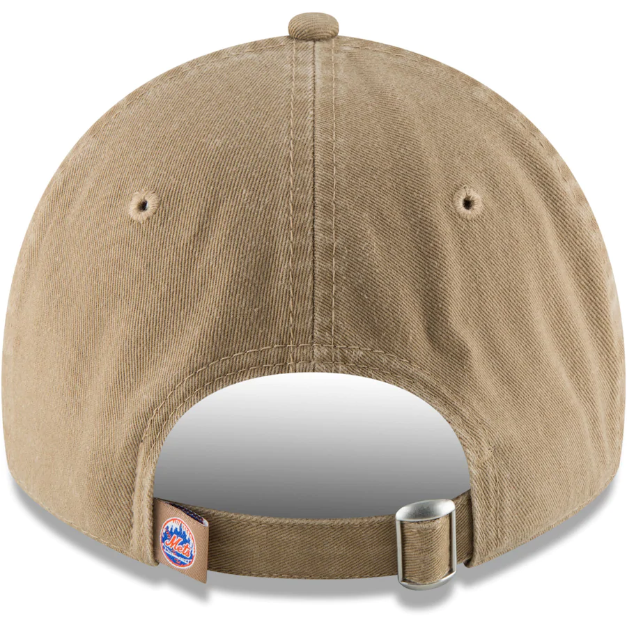 New York Mets New Era Khaki Core Classic Secondary 9TWENTY Adjustable Hat product image 4, provided for visual reference and