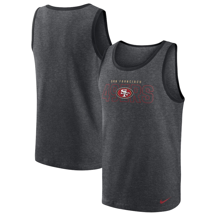 Nike Men San Francisco 49ers Tri-Blend Tank Top product image 3, provided for visual reference and product detail review
