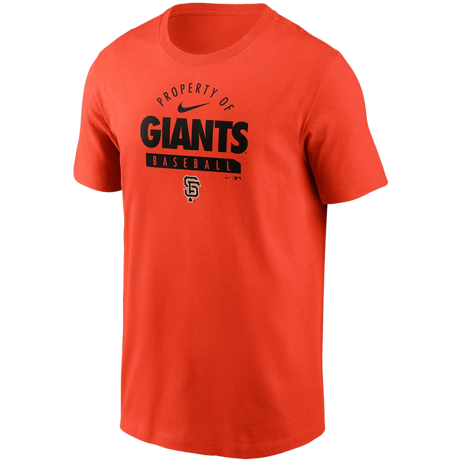 Nike San Francisco Giants White Primetime Property Of Practice T-Shirt-Orange product image 1, provided for visual reference