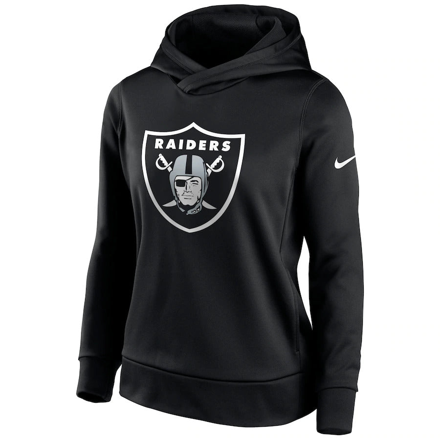 Nike Women Las Vegas Raiders Black Performance Pullover Hoodie product image 1, provided for visual reference and product