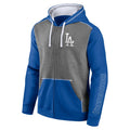 Los Angeles Dodgers Fanatics Branded Gray Expansion Team Full-Zip Hoodie-Royal/Heathered product image 1, provided for