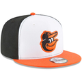 New Era Baltimore Orioles Team Color 9FIFTY Snapback Hat - White/Orange product image 1, provided for visual reference and