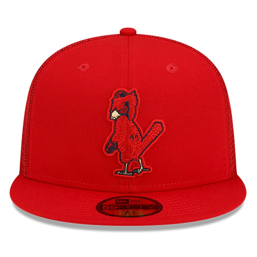 St. Louis Cardinals New Era 2022 Batting Practice 59FIFTY Fitted Hat - Red product image 2, provided for visual reference