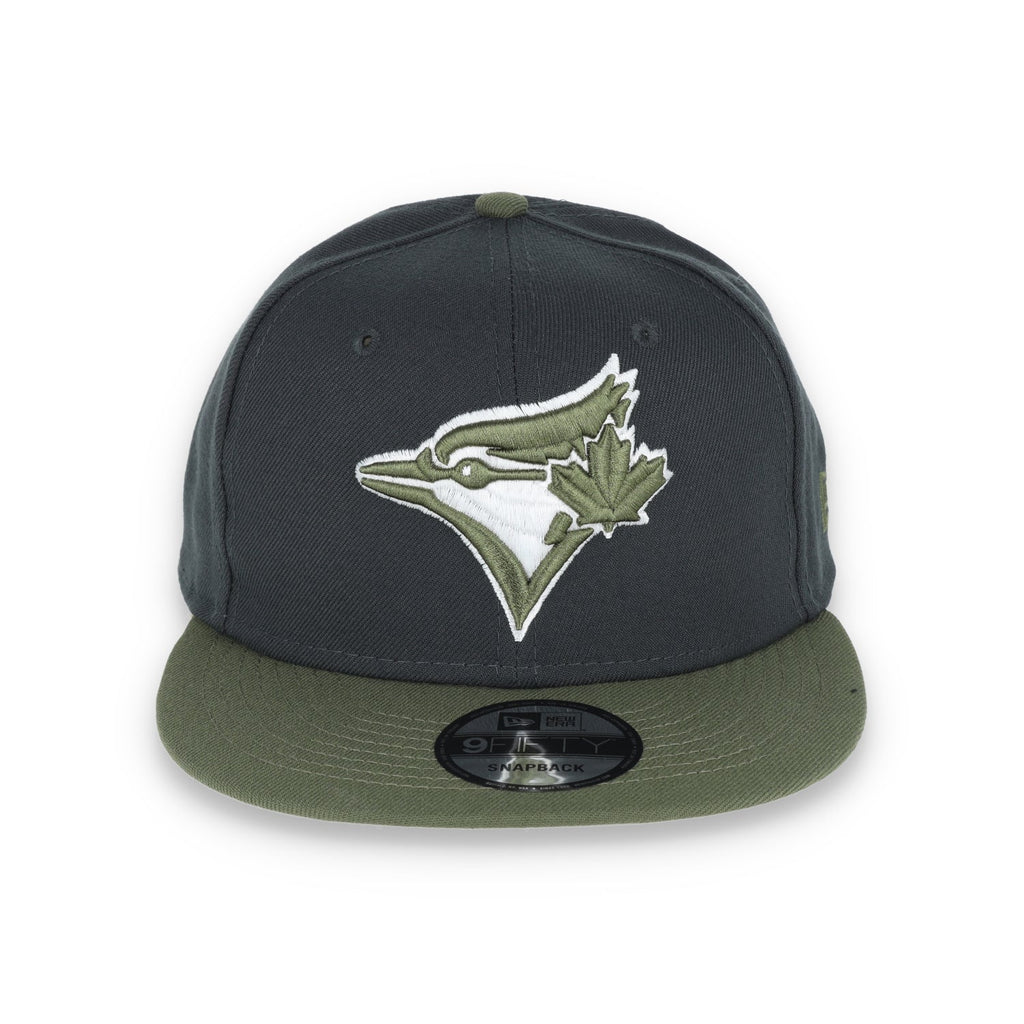 New Era Toronto Blue Jays 2-Tone Color Pack 9FIFTY Snapback Hat-Grey/Olive product image 2, provided for visual reference