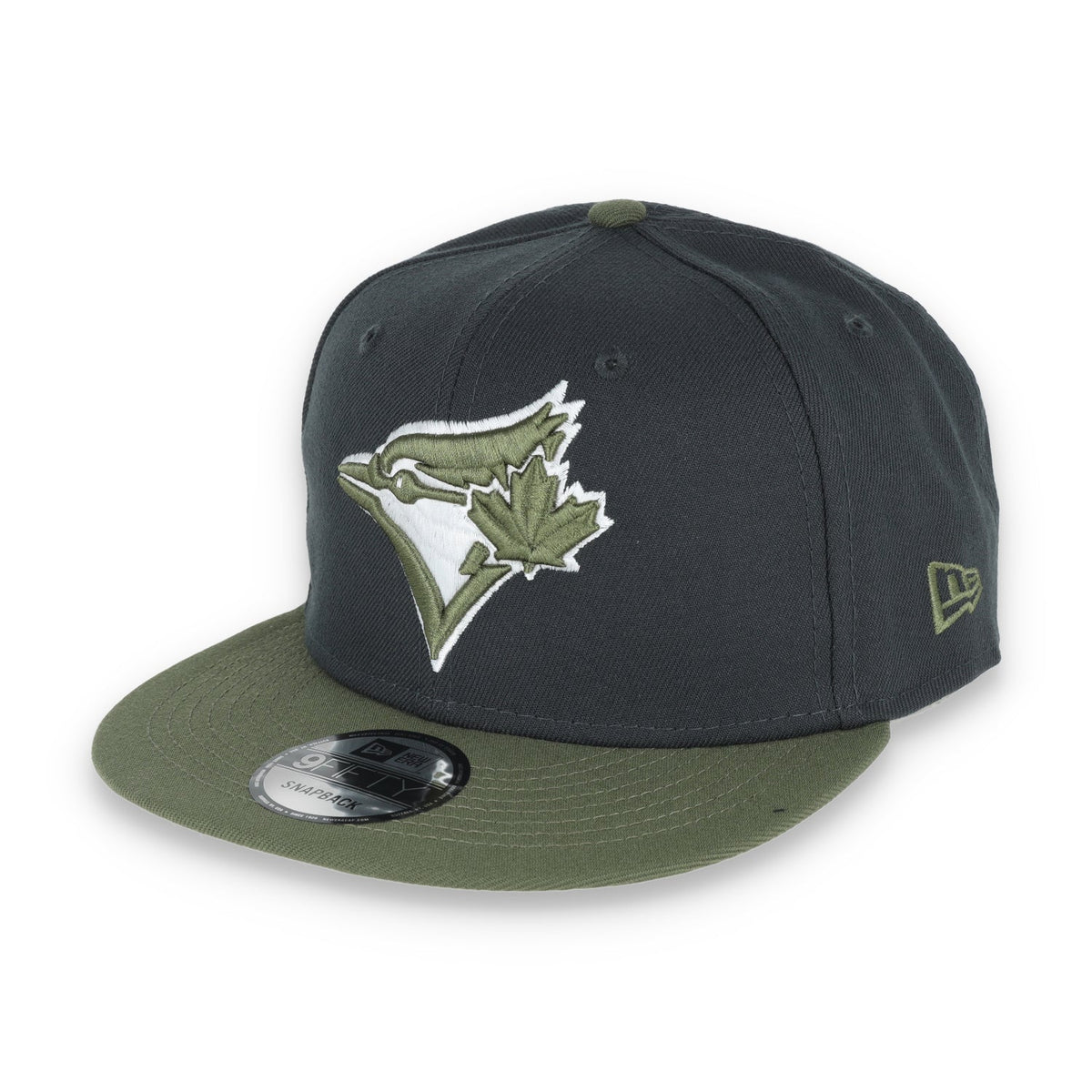 New Era Toronto Blue Jays 2-Tone Color Pack 9FIFTY Snapback Hat-Grey/Olive product image 3, provided for visual reference
