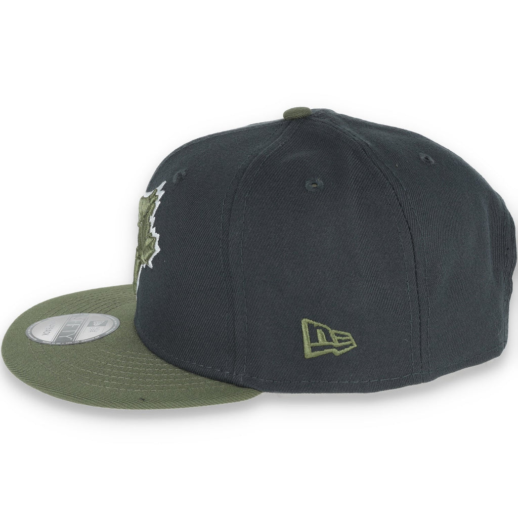 New Era Toronto Blue Jays 2-Tone Color Pack 9FIFTY Snapback Hat-Grey/Olive product image 4, provided for visual reference