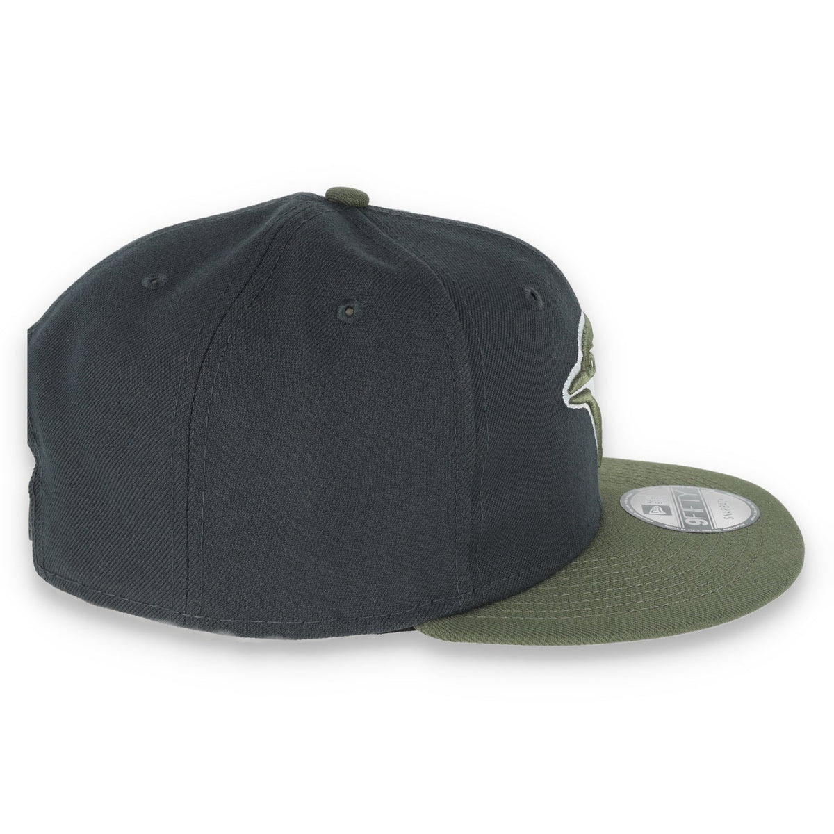 New Era Toronto Blue Jays 2-Tone Color Pack 9FIFTY Snapback Hat-Grey/Olive product image 6, provided for visual reference