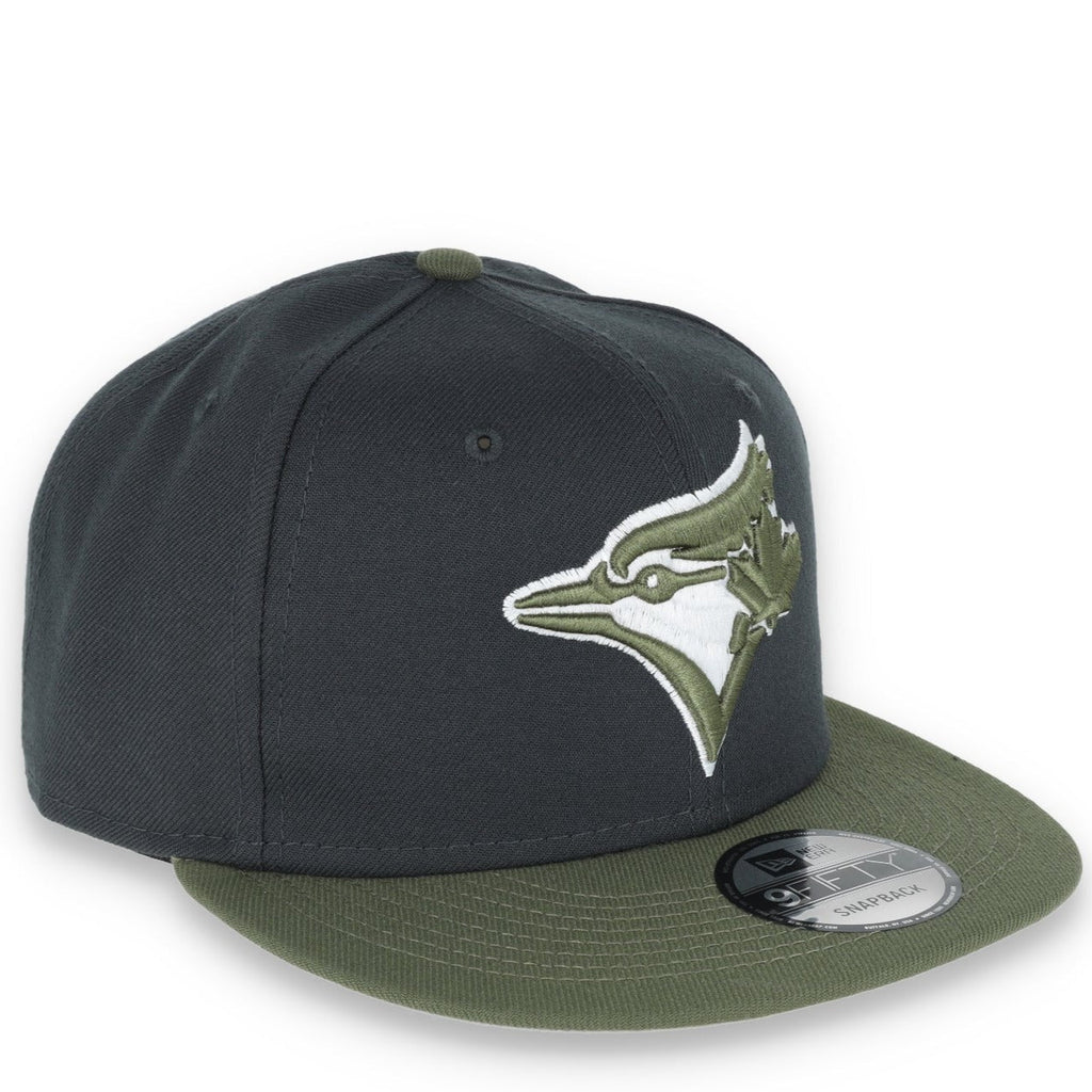 New Era Toronto Blue Jays 2-Tone Color Pack 9FIFTY Snapback Hat-Grey/Olive product image 1, provided for visual reference