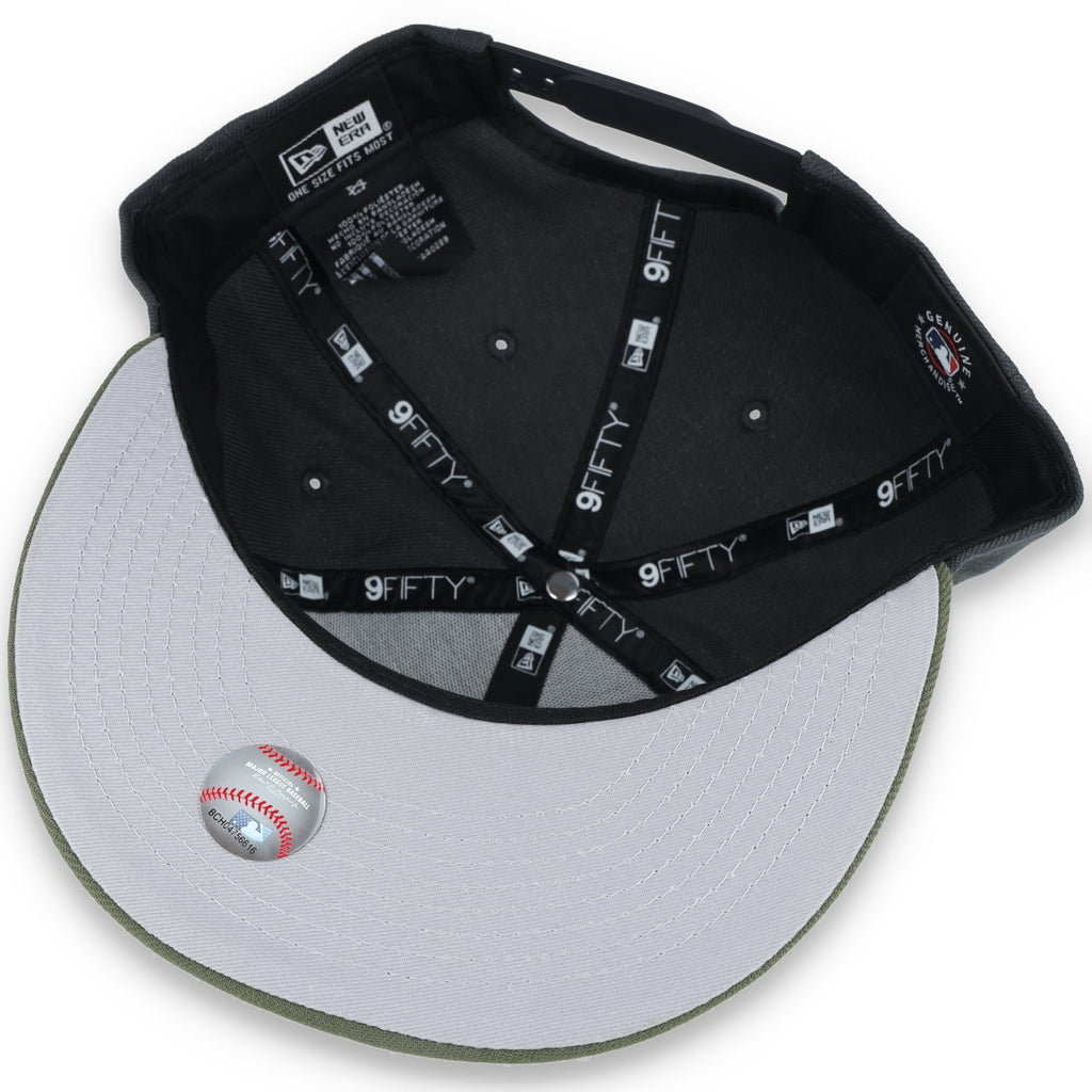 New Era Toronto Blue Jays 2-Tone Color Pack 9FIFTY Snapback Hat-Grey/Olive product image 7, provided for visual reference