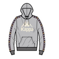 Kappa 222 Banda Hurtado 3 Hoodie - Grey-Violet Bloom-Yellow product image 1, provided for visual reference and product