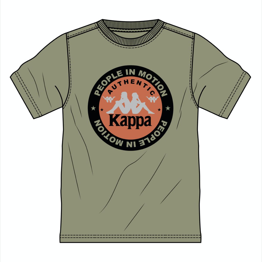 Kappa Authentic Franeker T-Shirt -Green Salvia product image 4, provided for visual reference and product detail review