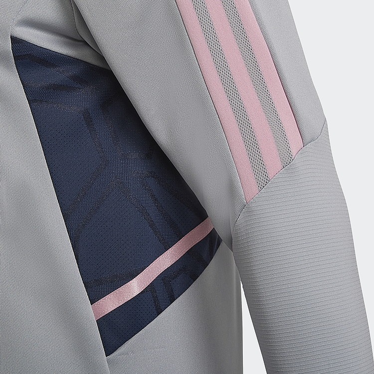 Adidas Arsenal FC Training Top - Gray/Pink product image 3, provided for visual reference and product detail review