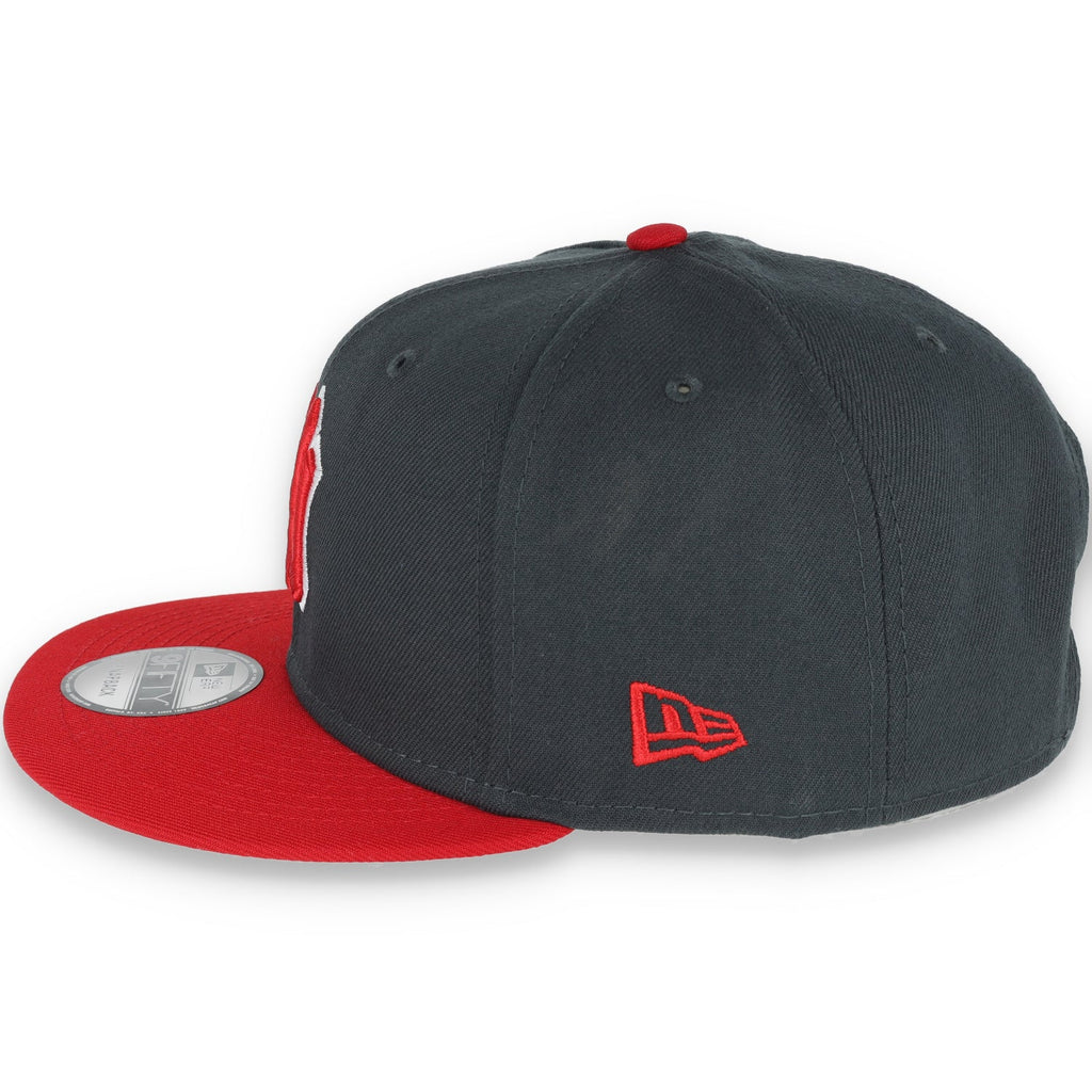 New York Yankees 2-Tone Color Pack 9FIFTY Snapback Hat- Grey/Scarlet product image 4, provided for visual reference and