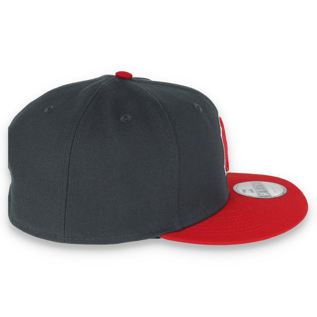 New York Yankees 2-Tone Color Pack 9FIFTY Snapback Hat- Grey/Scarlet product image 6, provided for visual reference and