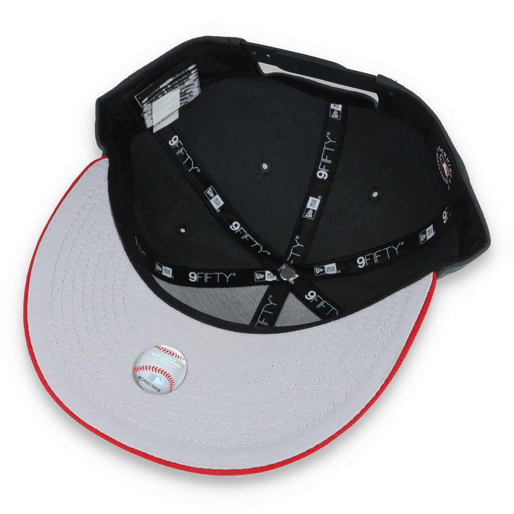 New York Yankees 2-Tone Color Pack 9FIFTY Snapback Hat- Grey/Scarlet product image 7, provided for visual reference and