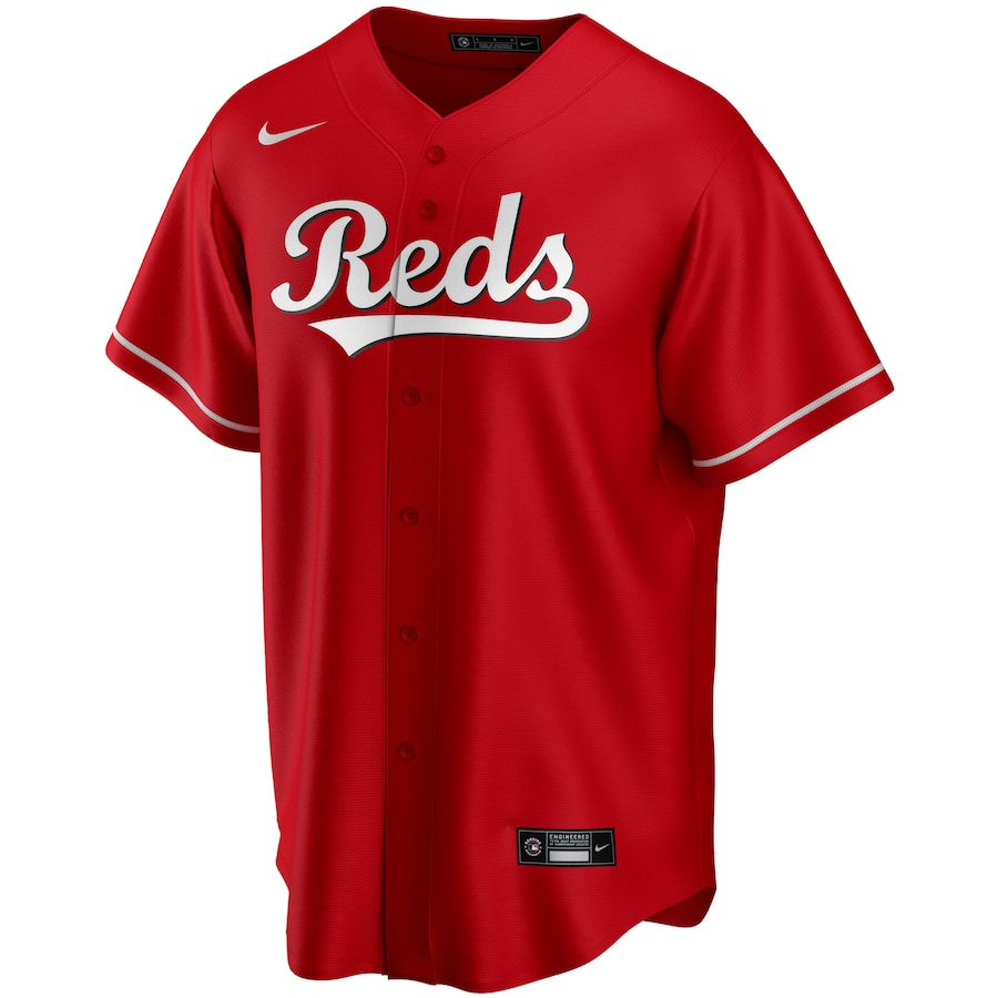 Cincinnati Reds Nike Alternate Replica Team Jersey - Red product image 1, provided for visual reference and product detail